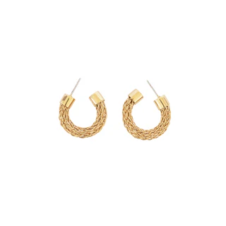 FUMA Knit Mini Hoop Earrings